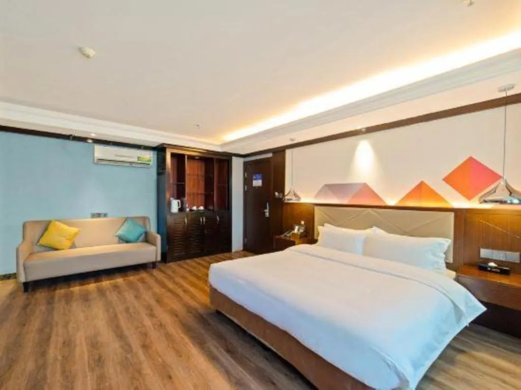 Bed in Borrman Hotel Zhongshan Henglan Xiyong