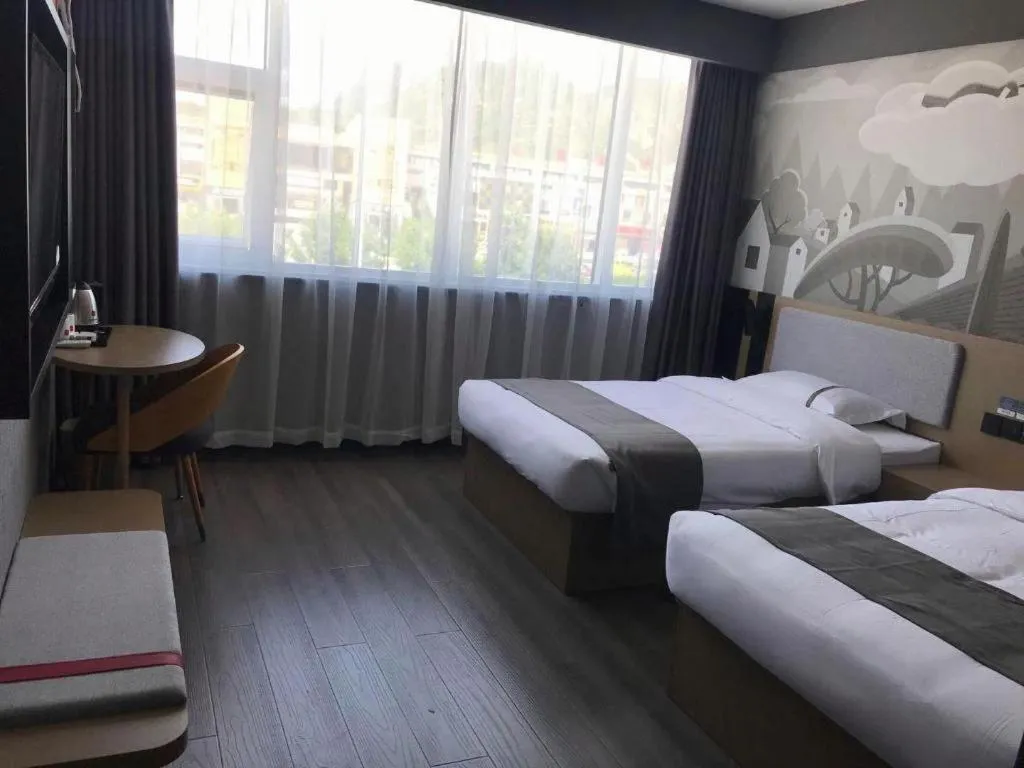 Bed in Thank Inn Hotel Hebei Chengde Fengning Coach Terminal