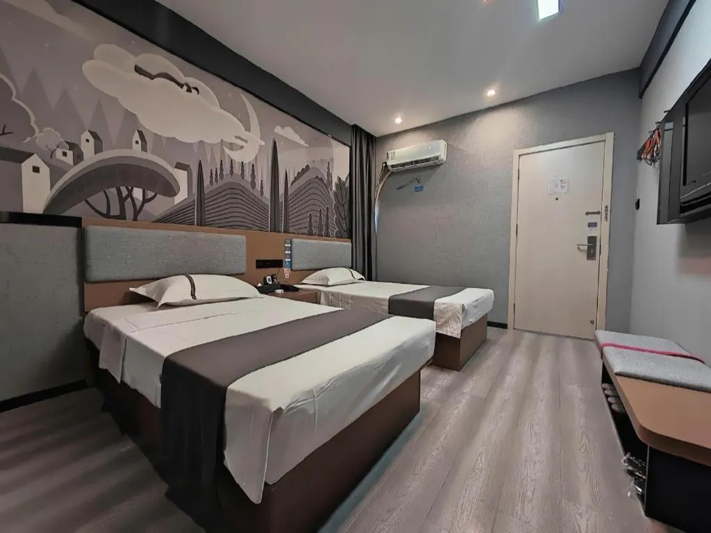 Bed in Thank Inn Hotel Anqing Guangcai Big Market Passenger Center