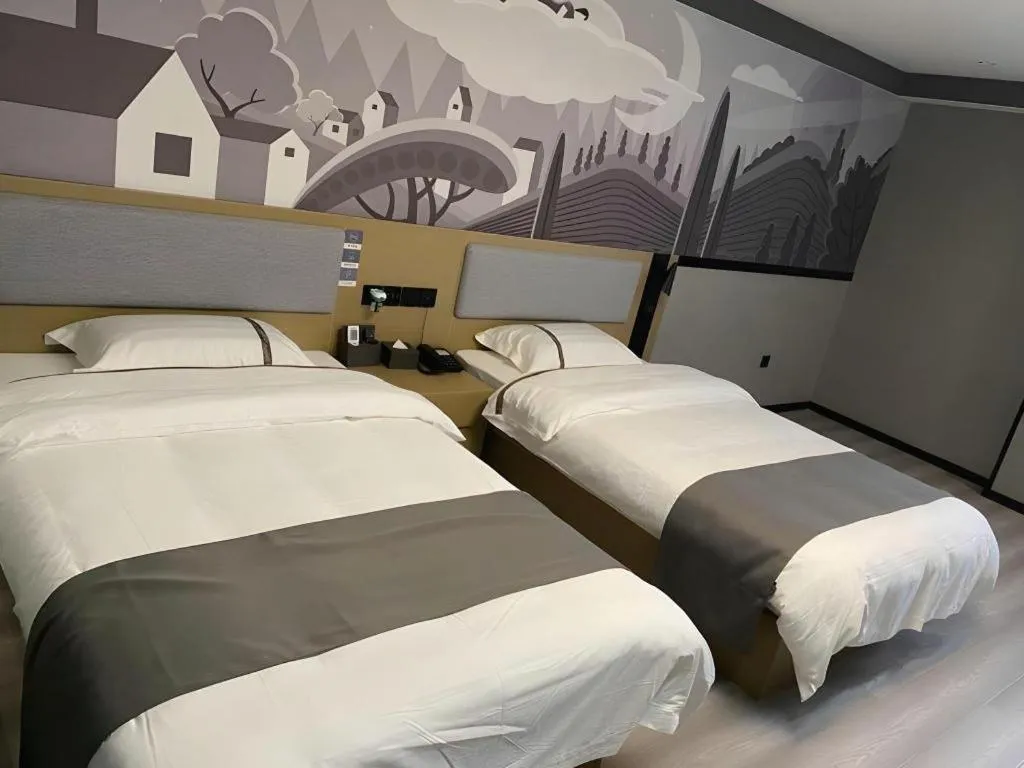 Bed in Thank Inn Hotel Anqing Guangcai Big Market Passenger Center