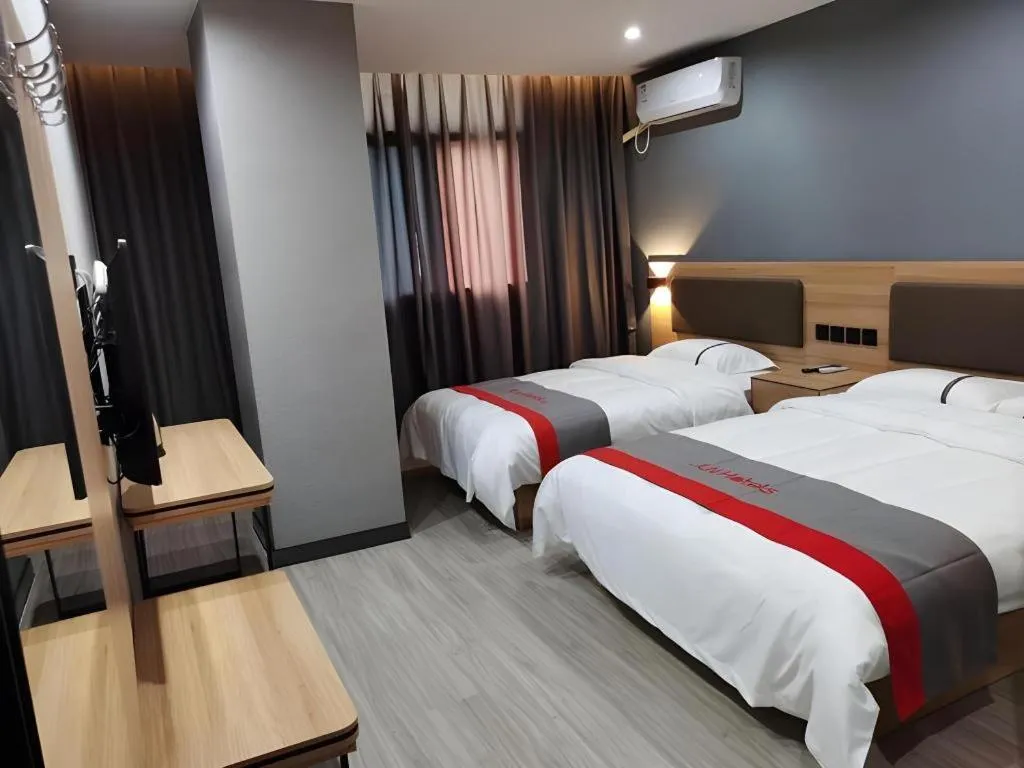 Bed in Jun Hotel Henan Sanmenxia Dennis Plaza