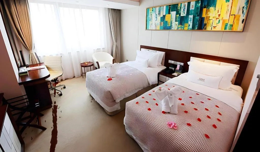 Bed in Xingtai Yuehai Hotel