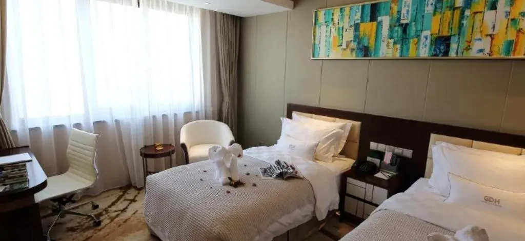 Bed in Xingtai Yuehai Hotel