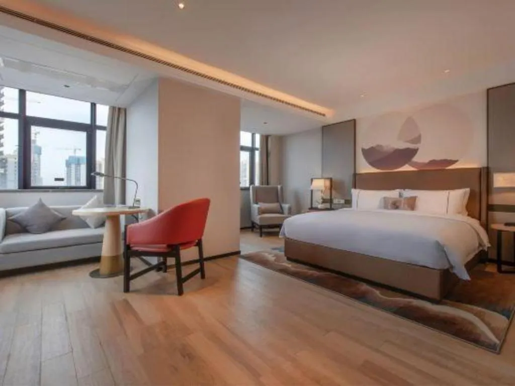 Bed in Echeng Hotel Nanning Huqiu Metro Station