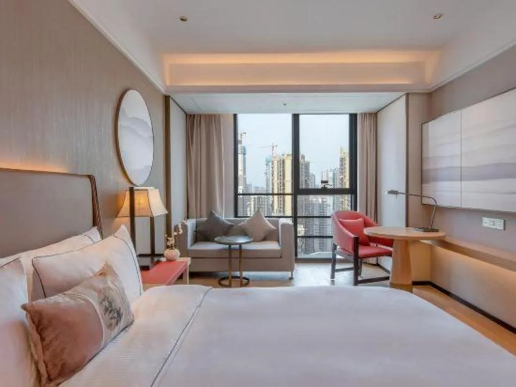 Bed in Echeng Hotel Nanning Huqiu Metro Station