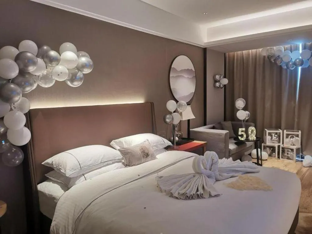 Bed in Echeng Hotel Nanning Huqiu Metro Station