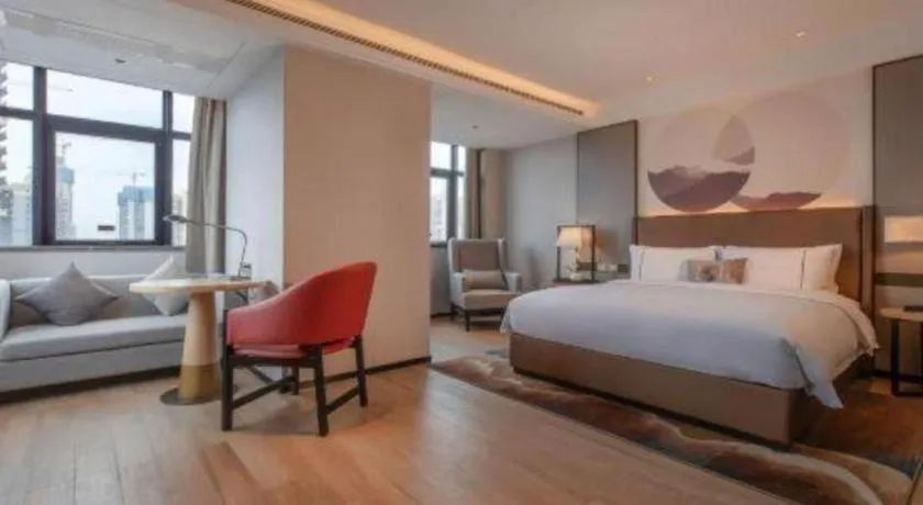 Bed in Echeng Hotel Nanning Huqiu Metro Station