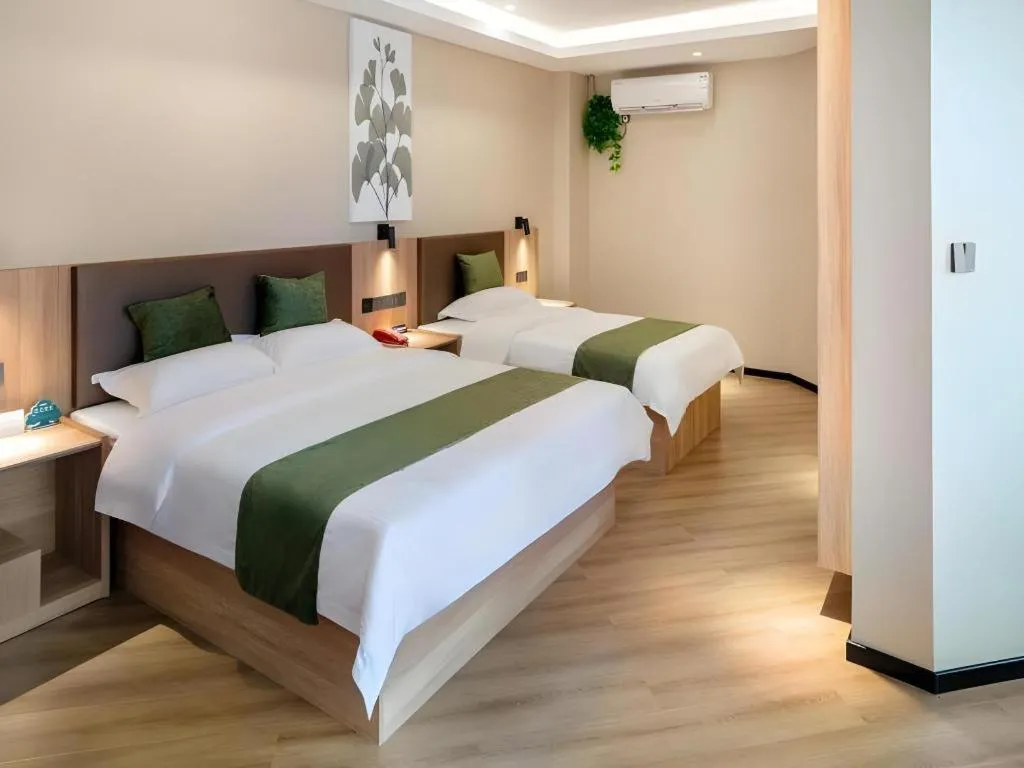 Bed in Green Tree Inn Express Huai'an Huaiyin District Jiangxi Road Normal University