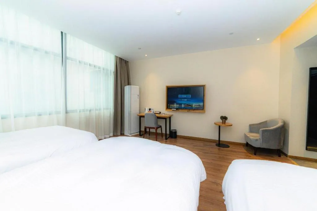 Bed in Green Tree Inn Nanchang Zhongshan Road Bayiguan