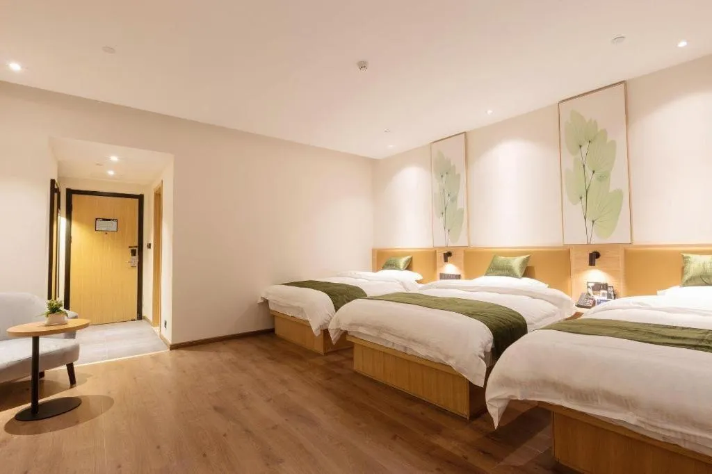 Bed in Green Tree Inn Nanchang Zhongshan Road Bayiguan