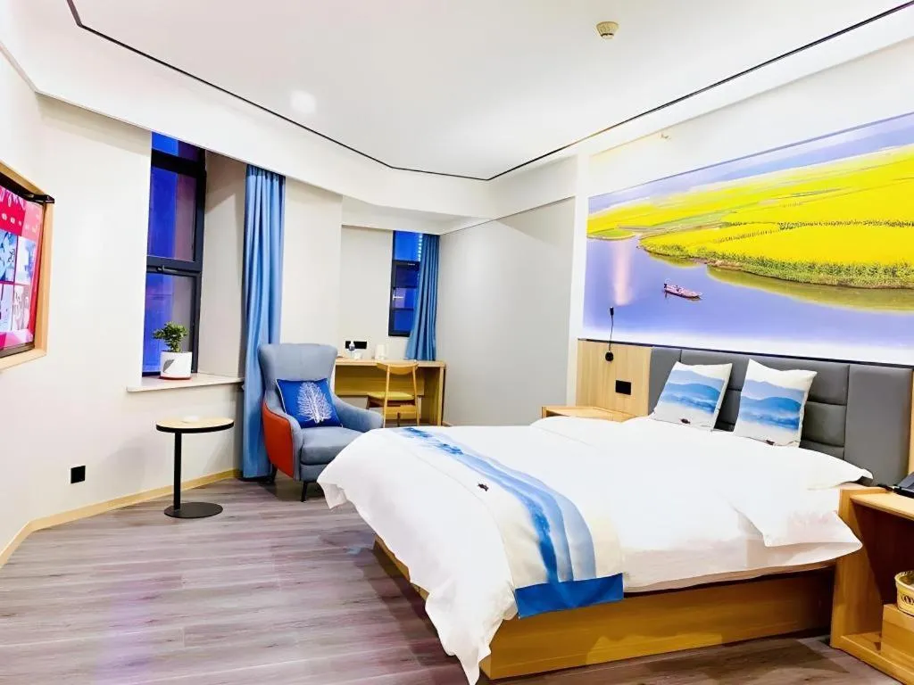 Bed in Green Tree Inn Express Jiangsu Taizhou Xinghua RT-Mart