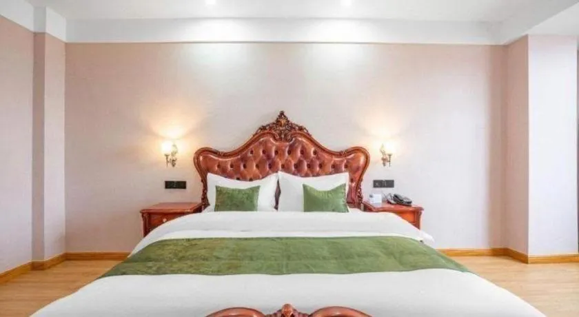 Bed in Green Tree Inn Express Weifang Zhucheng Longyuan Shangcheng