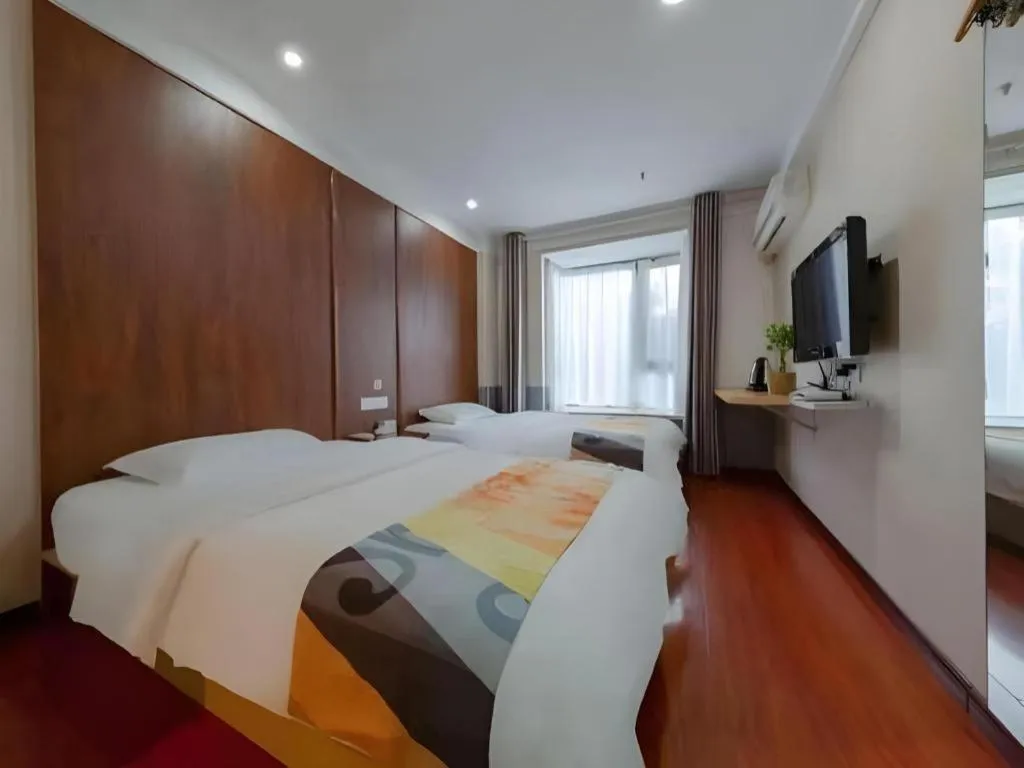 Bed in Shell Hotel Nanjing Mingfa Square Metro Station