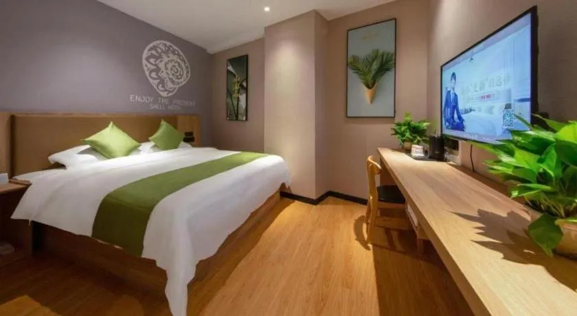 Bed in Shell Hotel Anhui Huaibei Suixi County Economic Development Zone