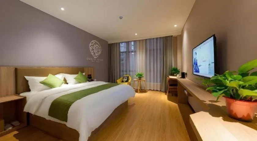 Bed in Shell Hotel Anhui Huaibei Suixi County Economic Development Zone