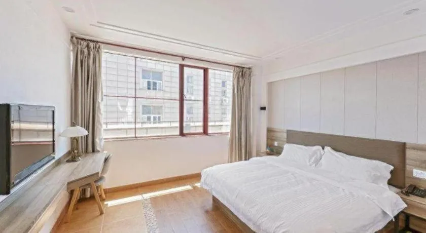 Bed in GreenTree Alliance Hotel Shanghai Baoshan District Meilan Lake Yueluo Road