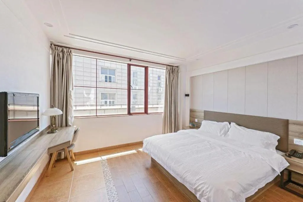 Bed in GreenTree Alliance Hotel Shanghai Baoshan District Meilan Lake Yueluo Road