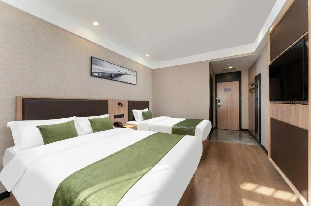Bed in Green Tree Inn Express Jinan Huaiyin District Jingshi Road Children's Hospital