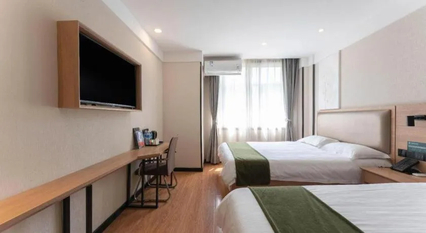 Bed in Green Tree Inn Express Jinan Huaiyin District Jingshi Road Children's Hospital