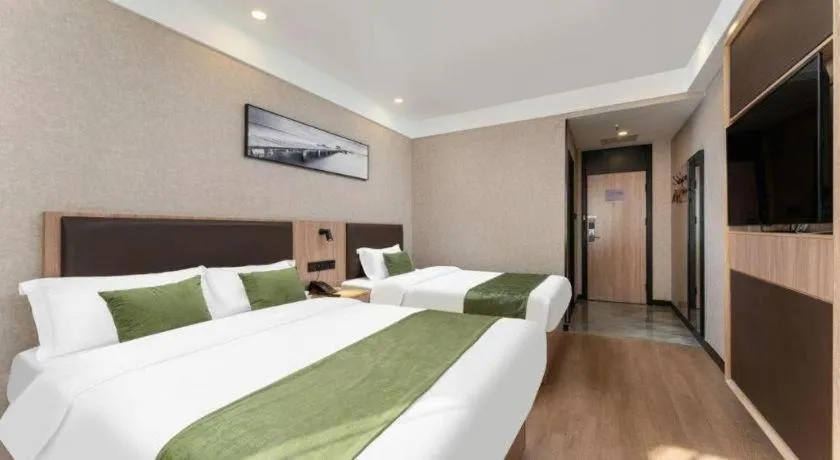 Bed in Green Tree Inn Express Jinan Huaiyin District Jingshi Road Children's Hospital