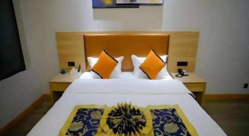 Bed in Green Tree Inn Express Tangshan Yueting County Bus Station