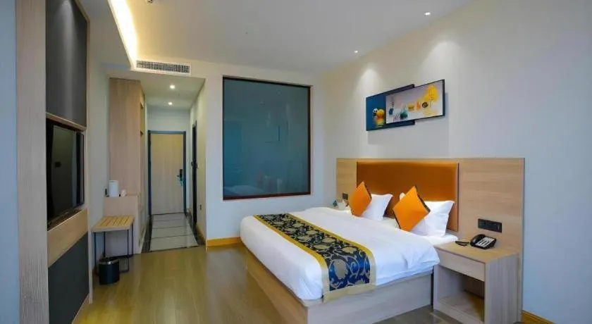 Bed in Green Tree Inn Express Tangshan Yueting County Bus Station