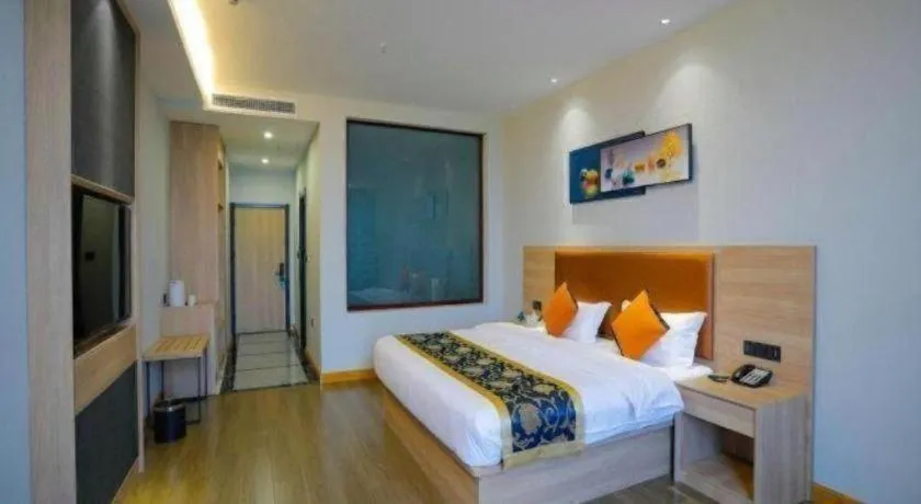 Bed in Green Tree Inn Express Tangshan Yueting County Bus Station