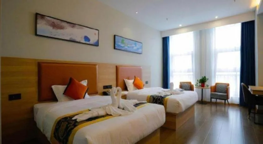 Bed in Green Tree Inn Express Tangshan Yueting County Bus Station