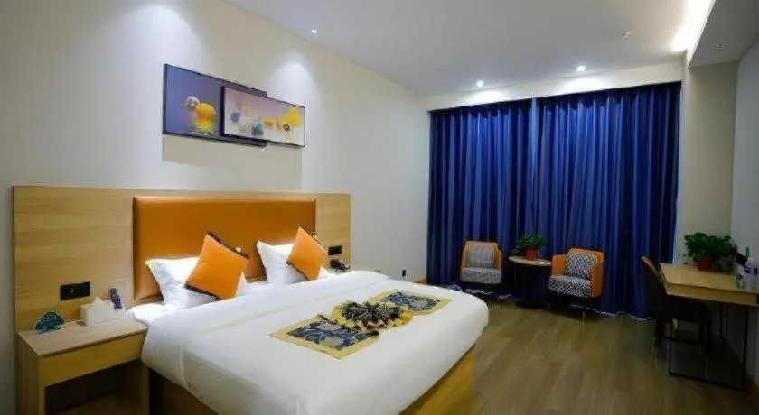 Bed in Green Tree Inn Express Tangshan Yueting County Bus Station