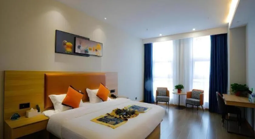 Bed in Green Tree Inn Express Tangshan Yueting County Bus Station