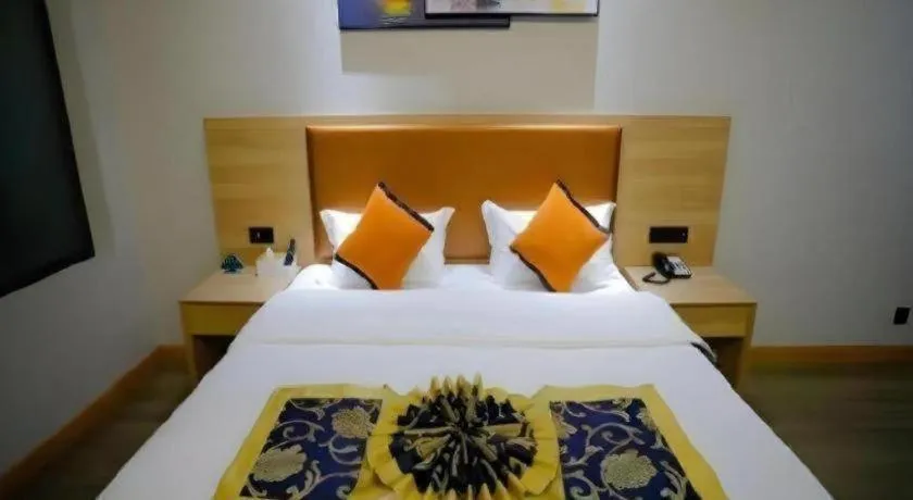 Bed in Green Tree Inn Express Tangshan Yueting County Bus Station