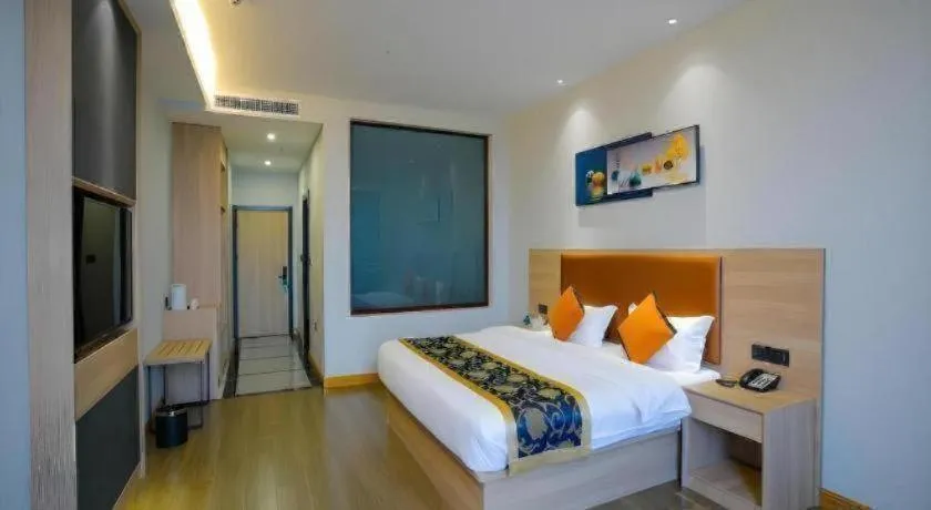 Bed in Green Tree Inn Express Tangshan Yueting County Bus Station