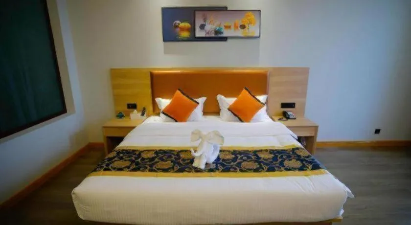 Bed in Green Tree Inn Express Tangshan Yueting County Bus Station