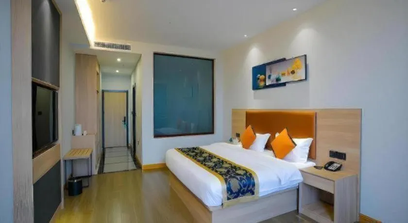 Bed in Green Tree Inn Express Tangshan Yueting County Bus Station