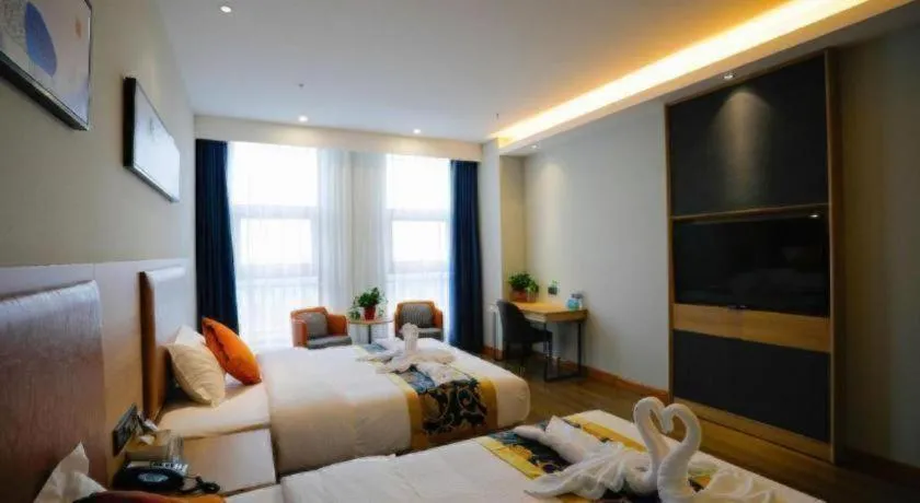 Bed in Green Tree Inn Express Tangshan Yueting County Bus Station