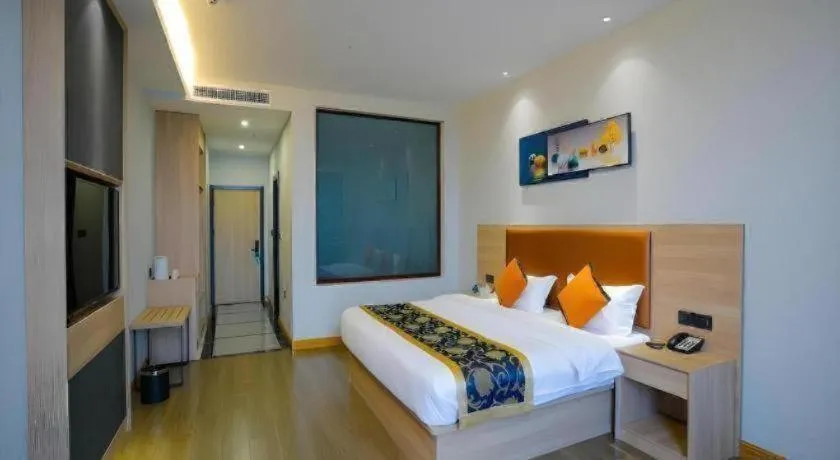 Bed in Green Tree Inn Express Tangshan Yueting County Bus Station