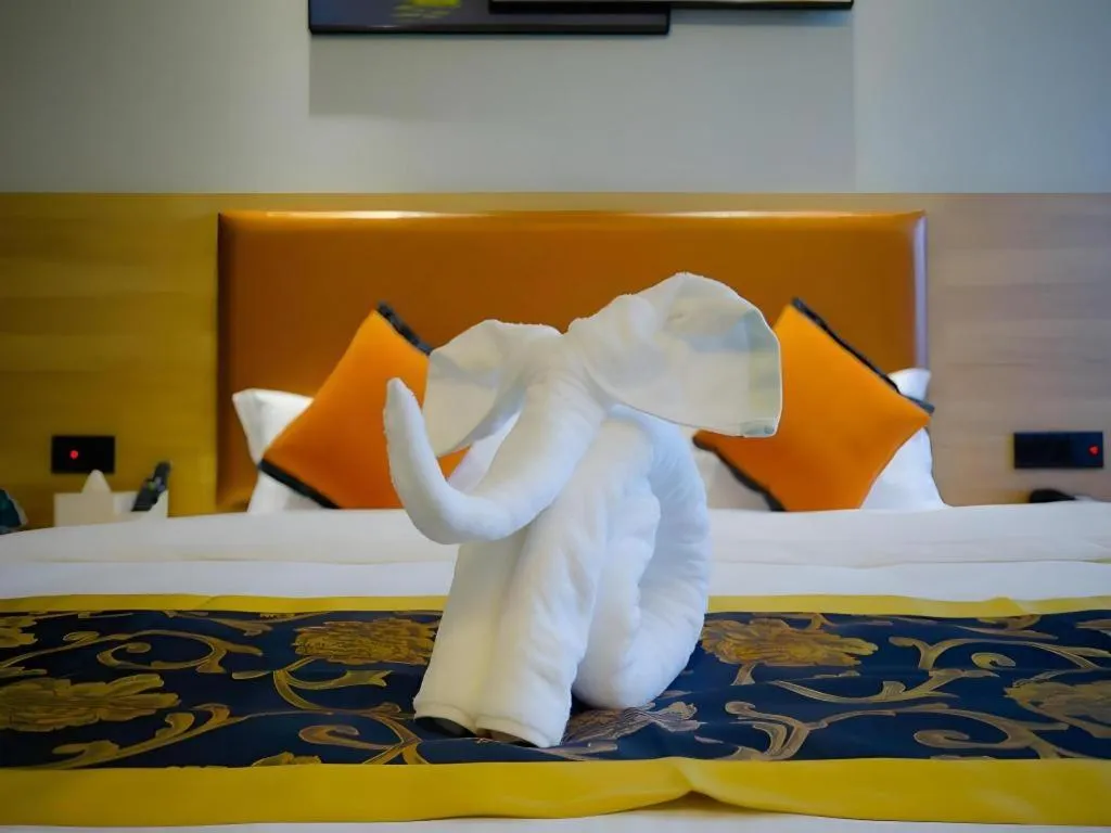 Bed in Green Tree Inn Express Tangshan Yueting County Bus Station