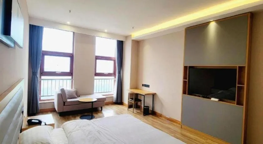 Bed in Green Tree Inn Express Tangshan Yueting County Bus Station