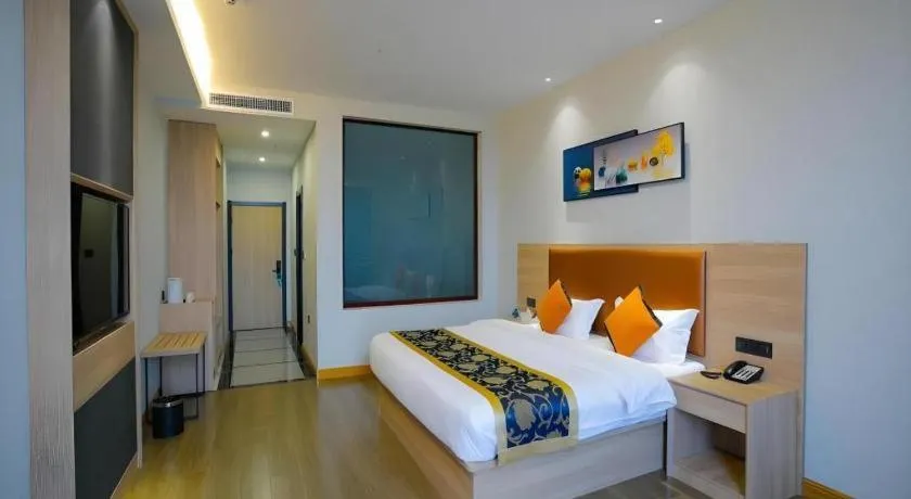 Bed in Green Tree Inn Express Tangshan Yueting County Bus Station