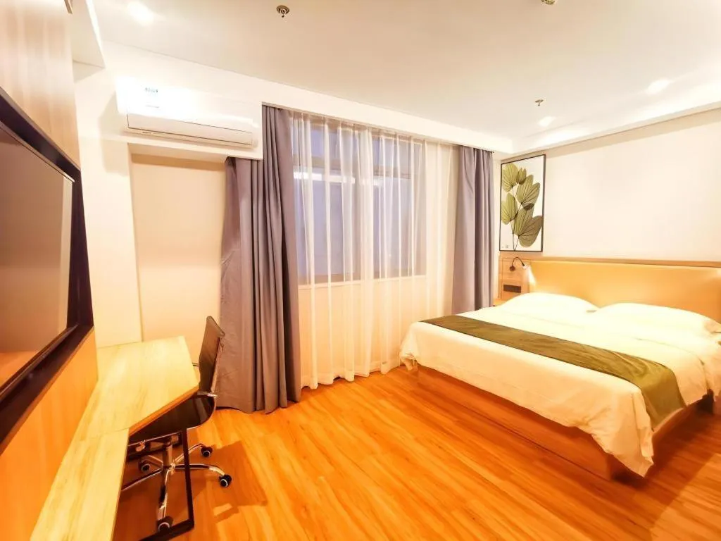 Bed in Green Tree Inn Huangshan Yi County Xidi Hongcun