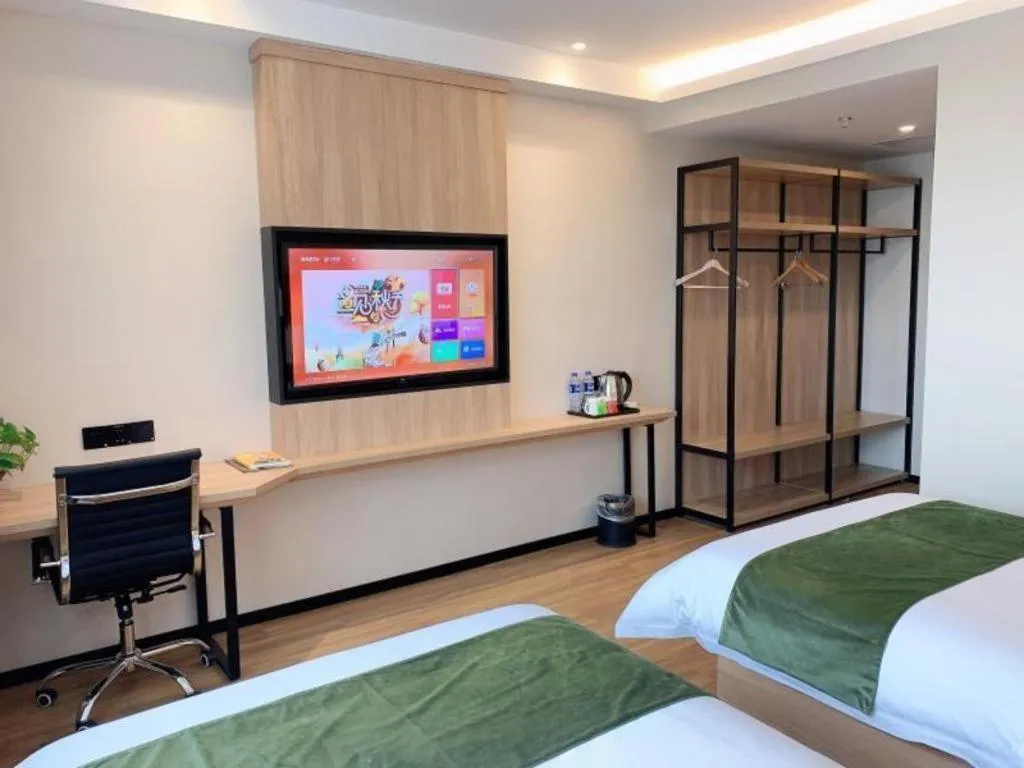 Bed in Green Tree Inn Huangshan Yi County Xidi Hongcun