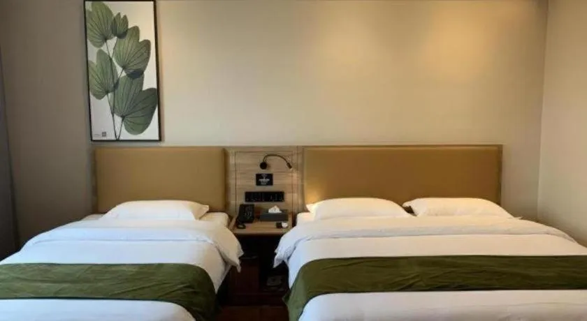 Bed in Green Tree Inn Huangshan Yi County Xidi Hongcun