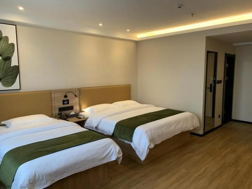 Bed in Green Tree Inn Huangshan Yi County Xidi Hongcun