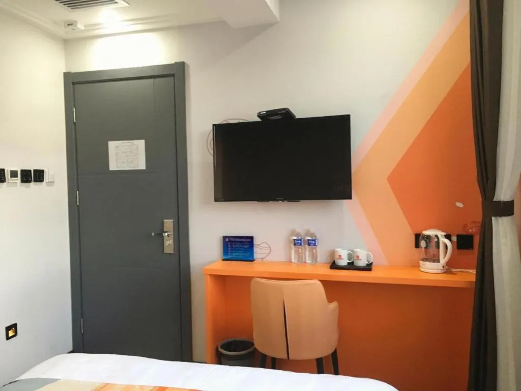 Bed in Shell Hotel Beijing Miyun District Shuiku Yangguang