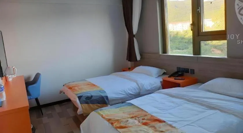 Bed in Shell Hotel Beijing Miyun District Shuiku Yangguang