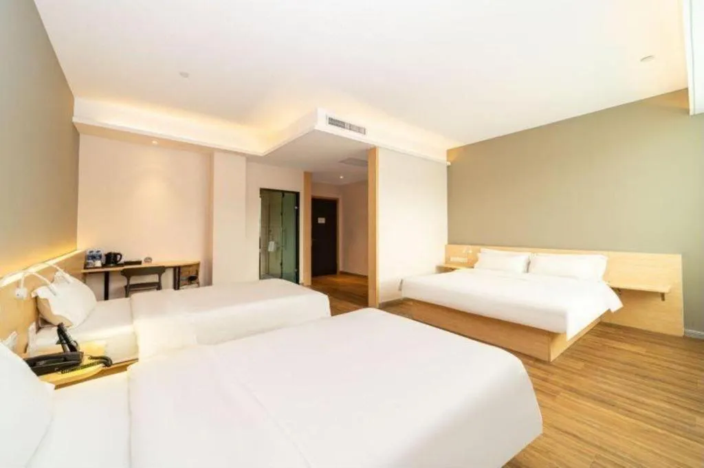 Bed in Ease Hotel Xi'an Chang'an Square Bei Road College Town