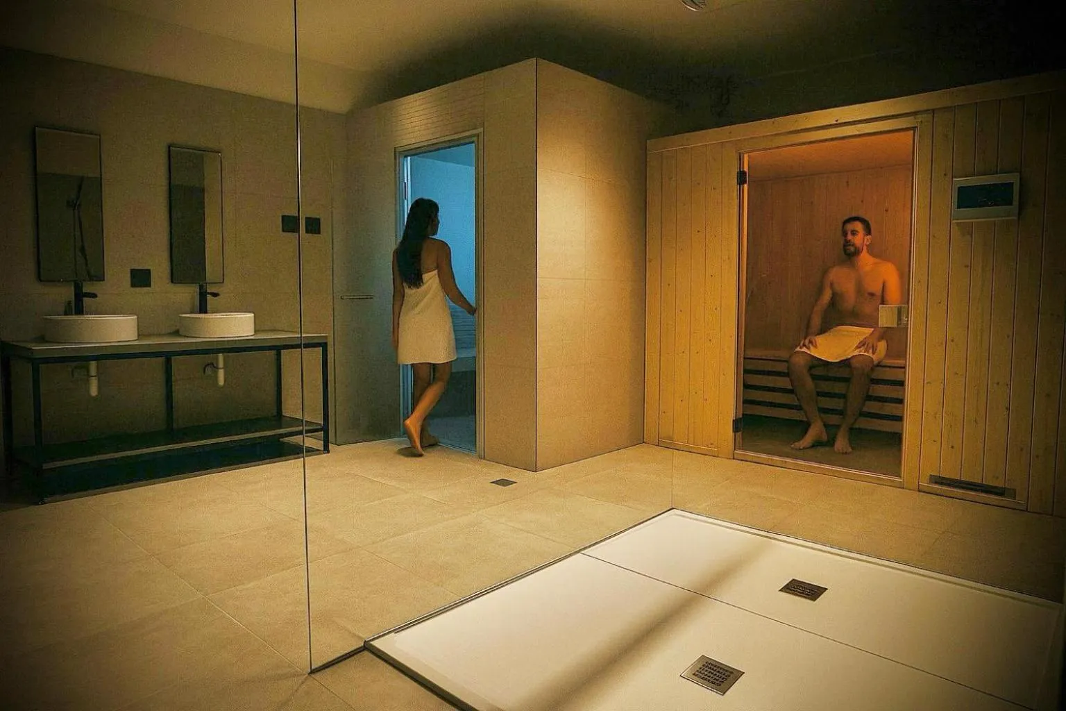 Sauna in Acca Sporting Milano - AA Hotels