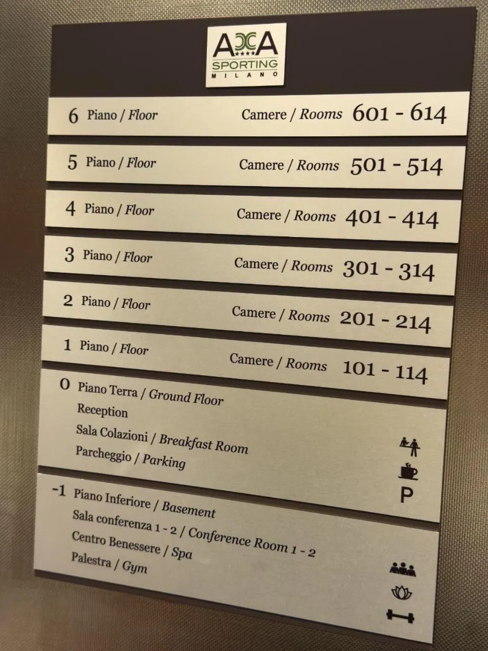 Decorative detail in Acca Sporting Milano - AA Hotels