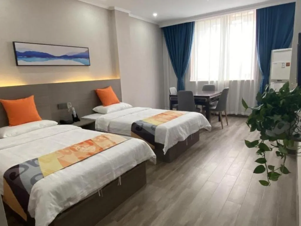 Bed in Shell Hotel Yancheng Binhai County Renmin Nan Road