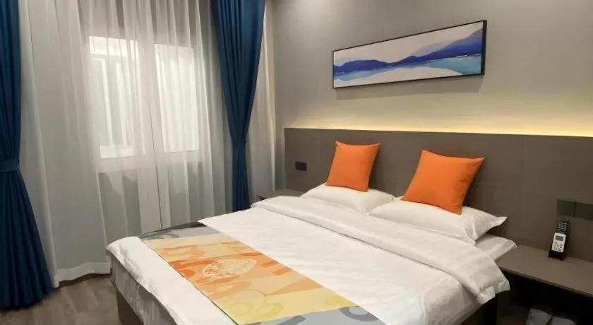 Bed in Shell Hotel Yancheng Binhai County Renmin Nan Road